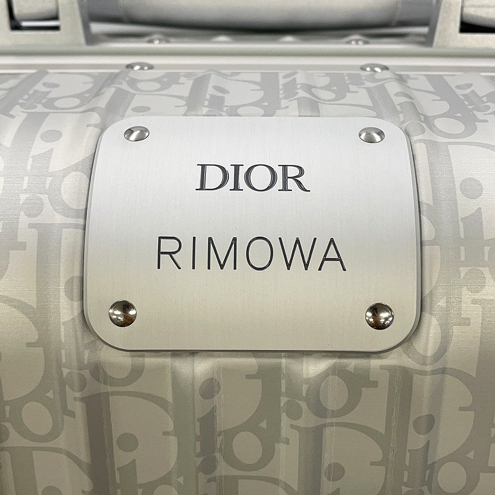 Dior Diorx Rimowa Oblique Carry-on Suitcase Silver1DRTR002YWZ_H31E Aluminium