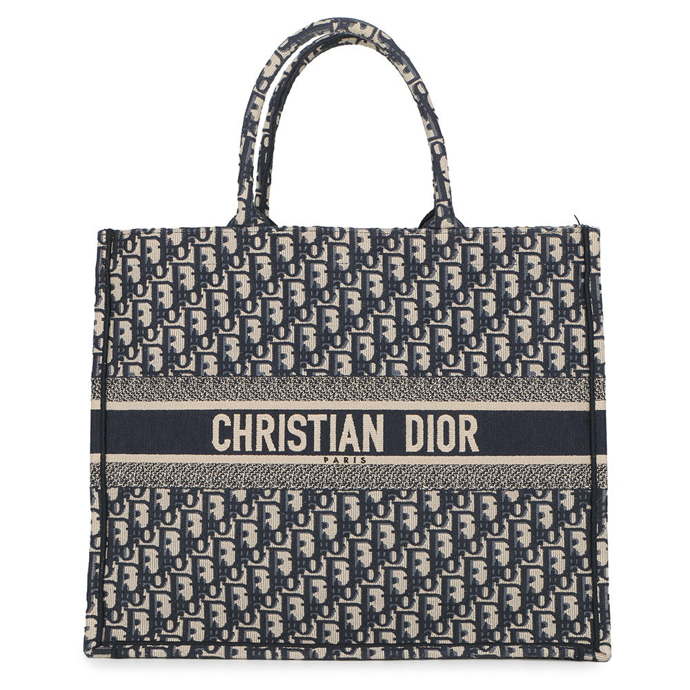 Dior Book tote EcruWhite/BlueM1286ZRIW_M828 Canvas Size Large