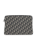 Dior Oblique A4 Zip Pouch Clutch Bag Beige/Black2ESCA421YKY_H27E Canvas