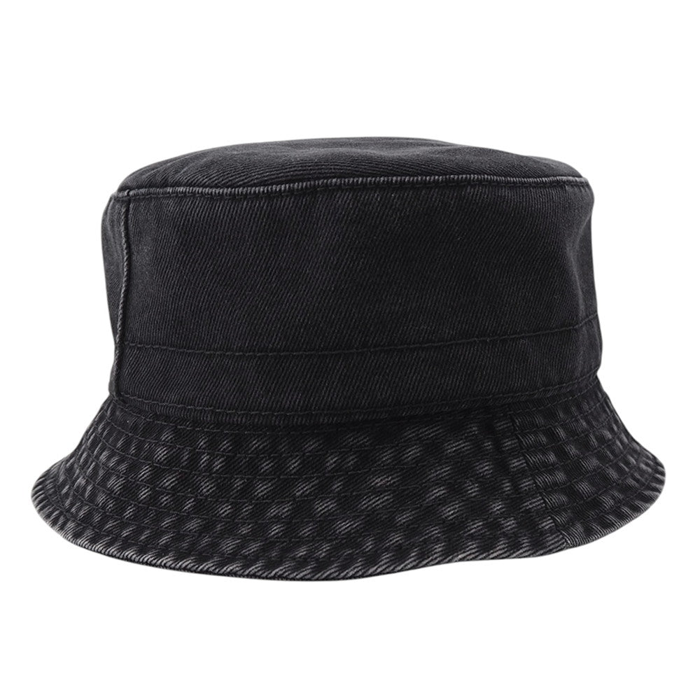 CHANEL CC Logo Bucket Hat Size M BlackAAB065 Cotton100%
