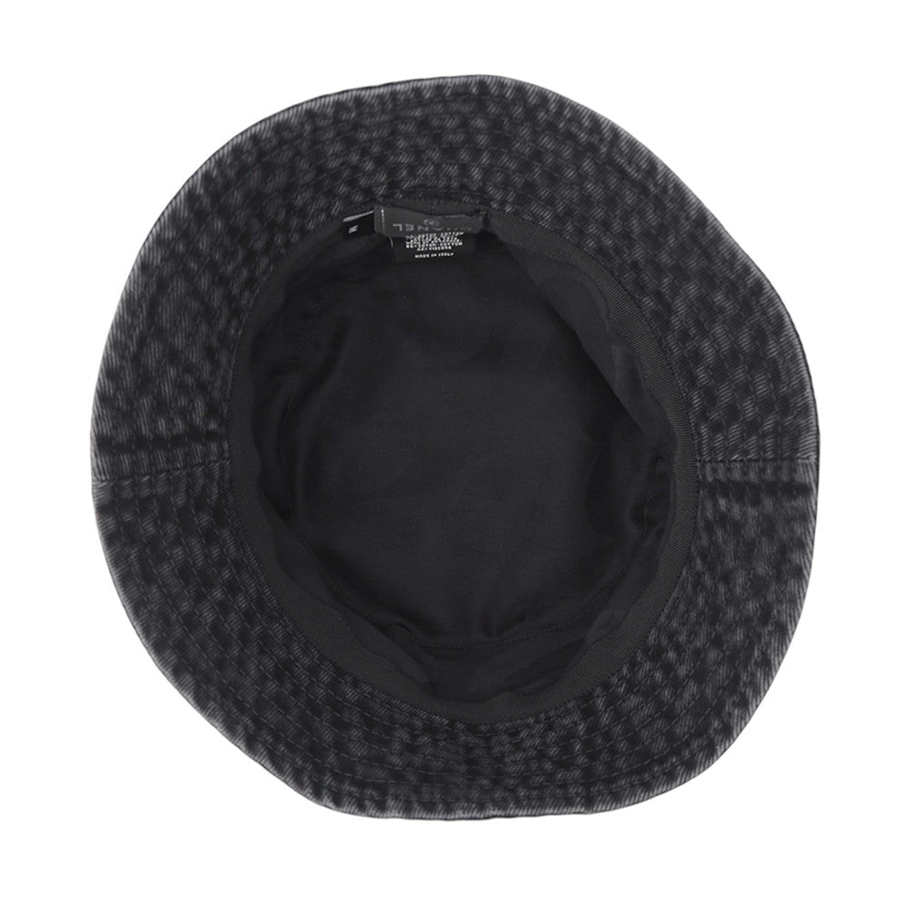 CHANEL CC Logo Bucket Hat Size M BlackAAB065 Cotton100%