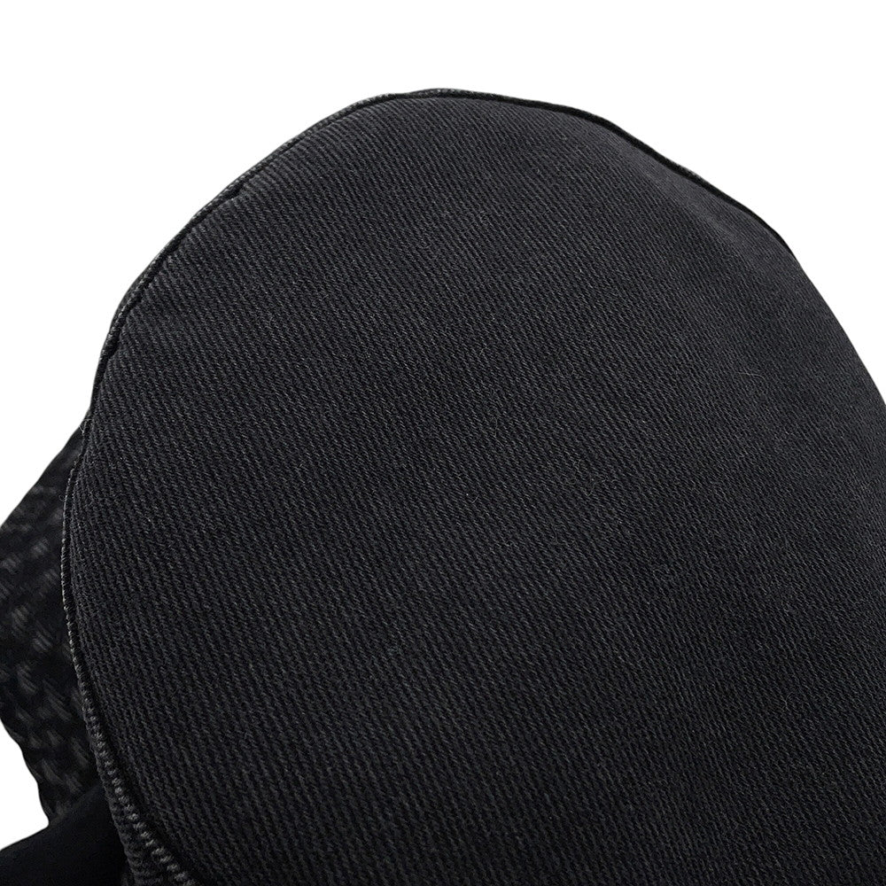 CHANEL CC Logo Bucket Hat Size M BlackAAB065 Cotton100%