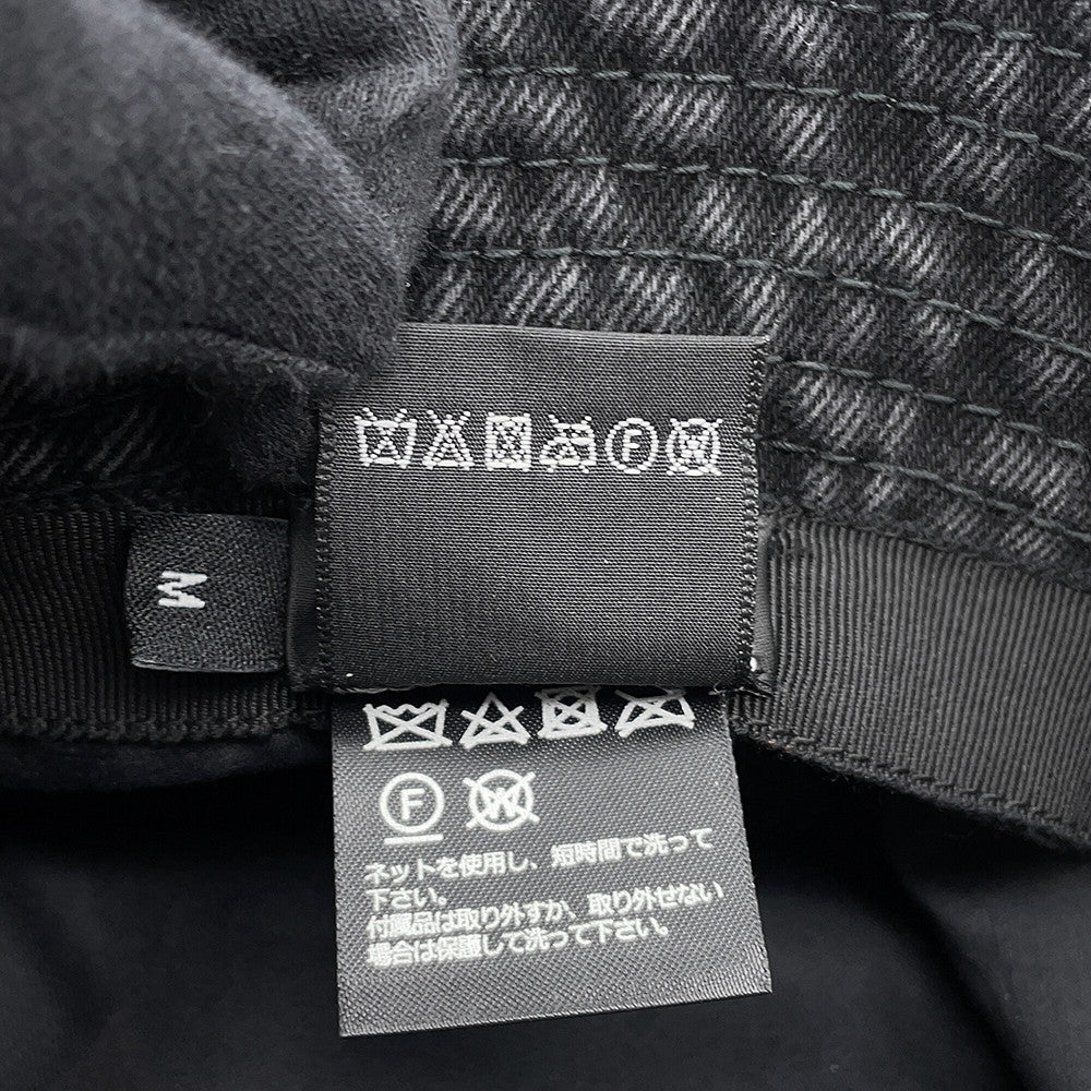 CHANEL CC Logo Bucket Hat Size M BlackAAB065 Cotton100%