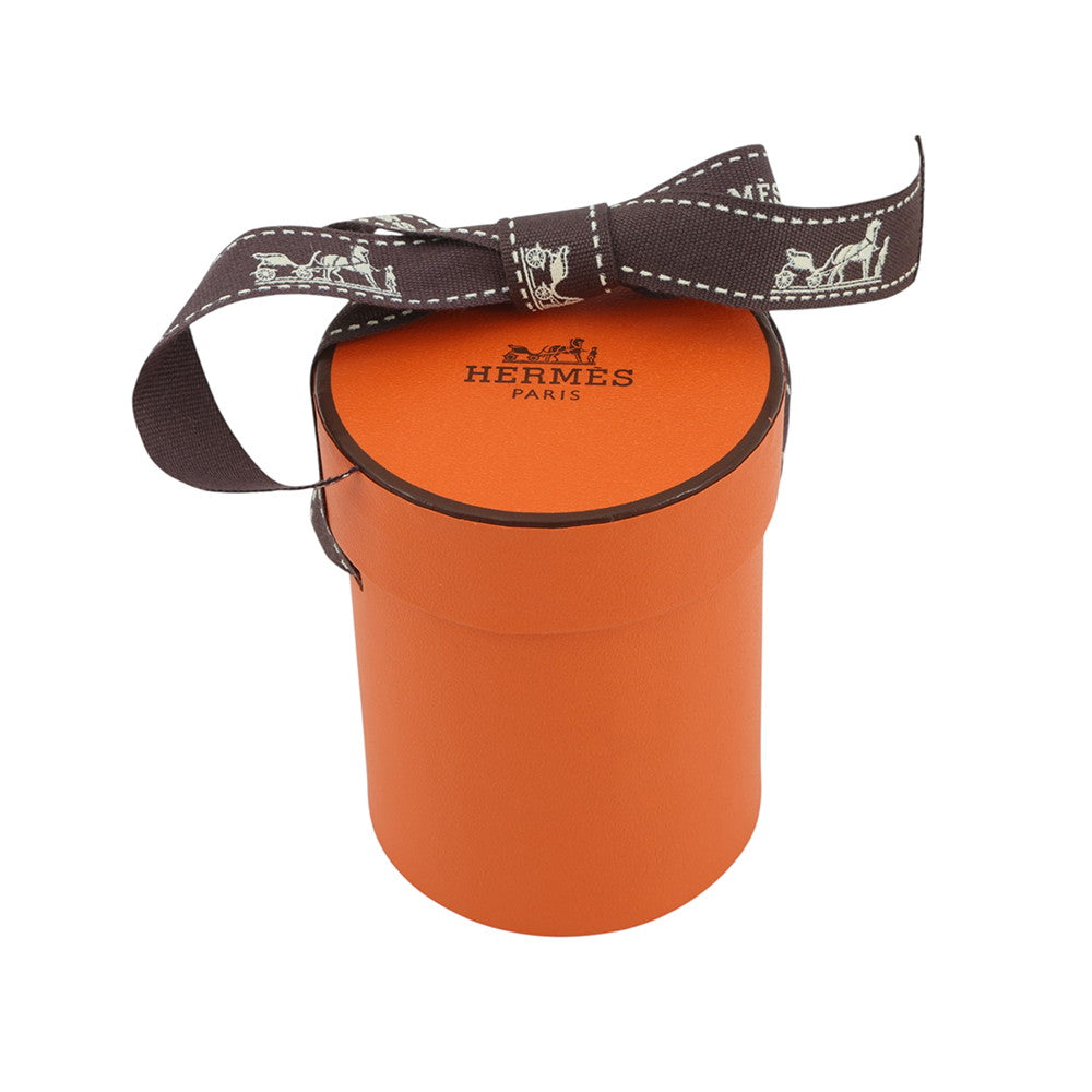 HERMES Twilly Cavalier en Formes Blue・Pearl/Corail/Gray Silk100%