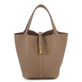 HERMES Picotin Lock Etoupe Taurillon Clemence Size MM