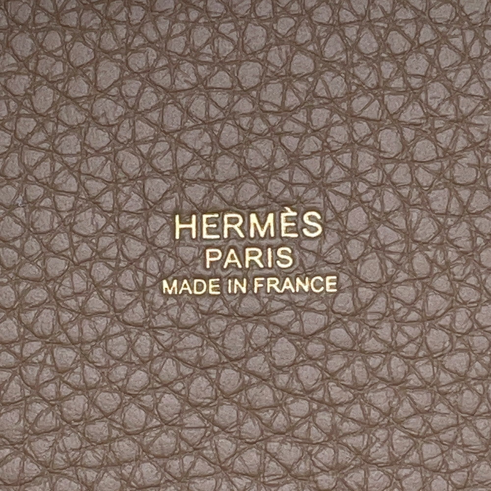 HERMES Picotin Lock Etoupe Taurillon Clemence Size MM