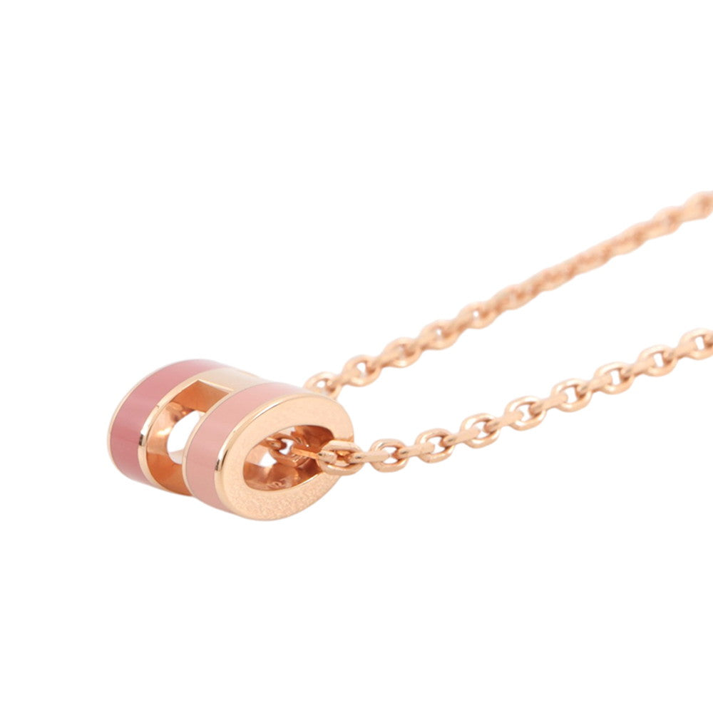 HERMES Pop Ash Necklace Rocabar Size Mini Beauty Lacquer Gold Plated