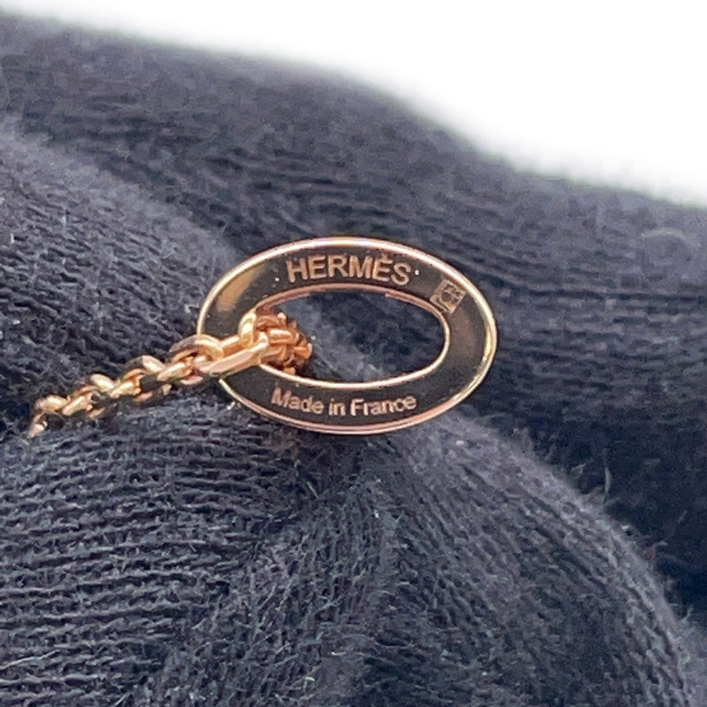 HERMES Pop Ash Necklace Rocabar Size Mini Beauty Lacquer Gold Plated