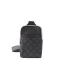 LOUIS VUITTON outdoor sling bag NoirM30741 Monogram Eclipse Taiga Leather