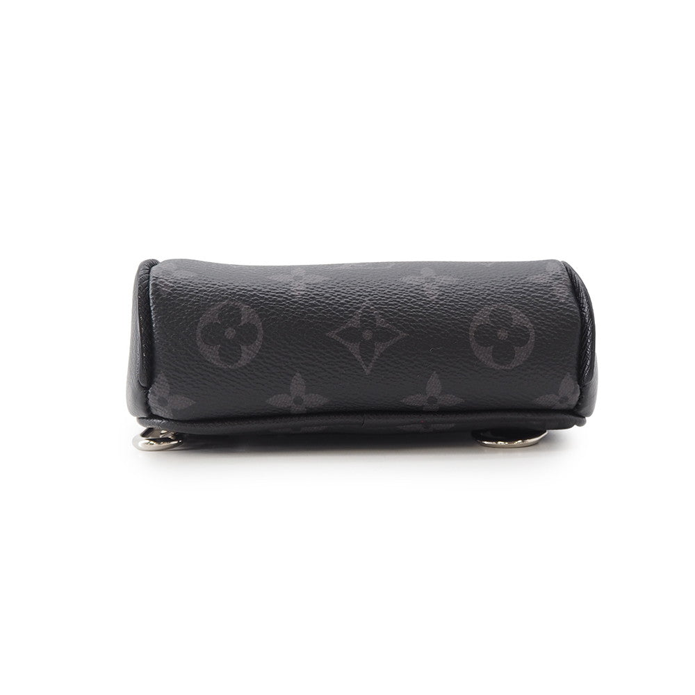 LOUIS VUITTON outdoor sling bag NoirM30741 Monogram Eclipse Taiga Leather