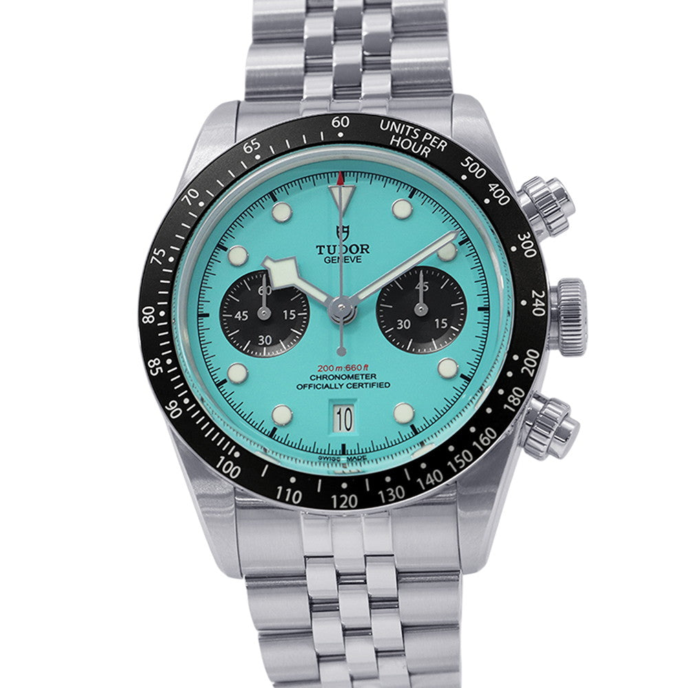 TUDOR Black Bay Chrono W41mm Stainless Steel Turquise Blue DialM79360N-0024