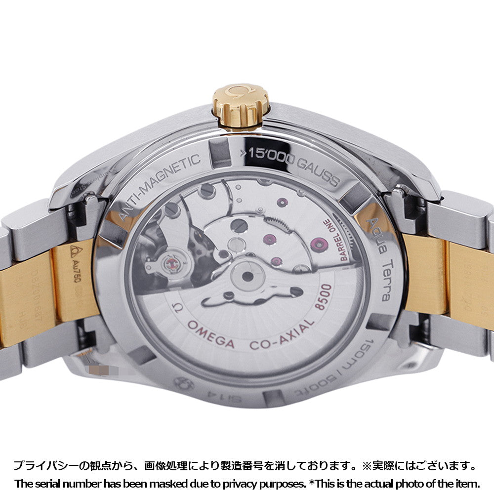 OMEGA SeamasterAqua Terra W38.5mm Stainless Steel K18YG Silver Dial231.20.39.21.02.002