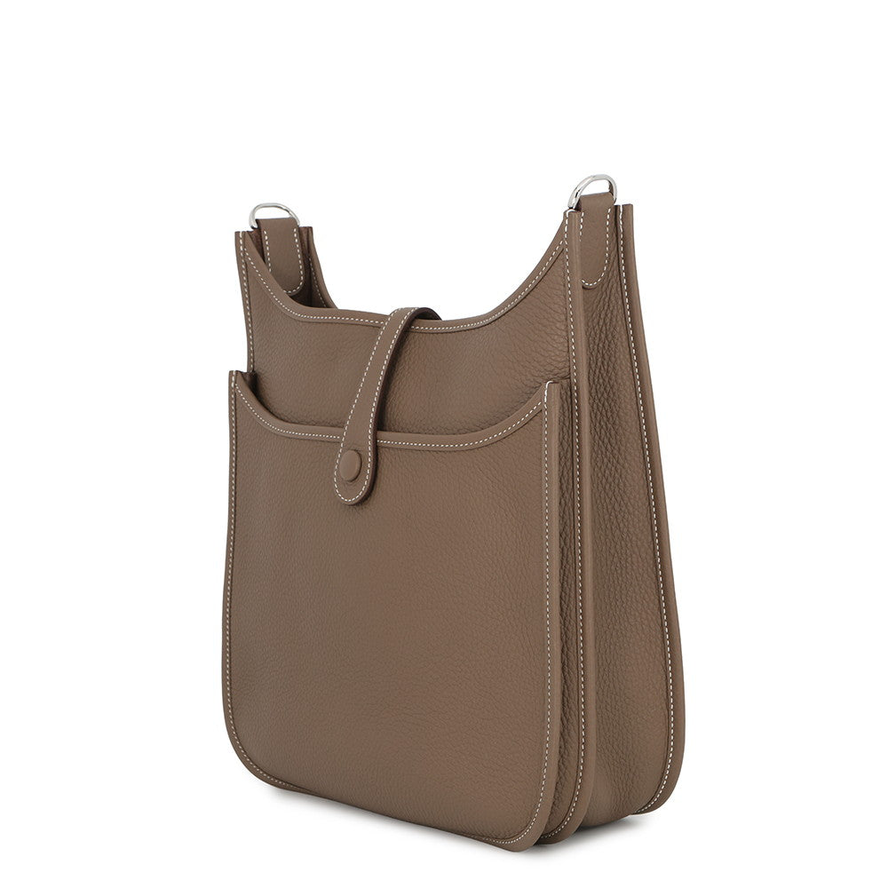HERMES Evelyne3 Etoupe Taurillon Clemence Size PM