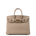 HERMES Birkin Gris Tourterelle Togo Leather Size 25