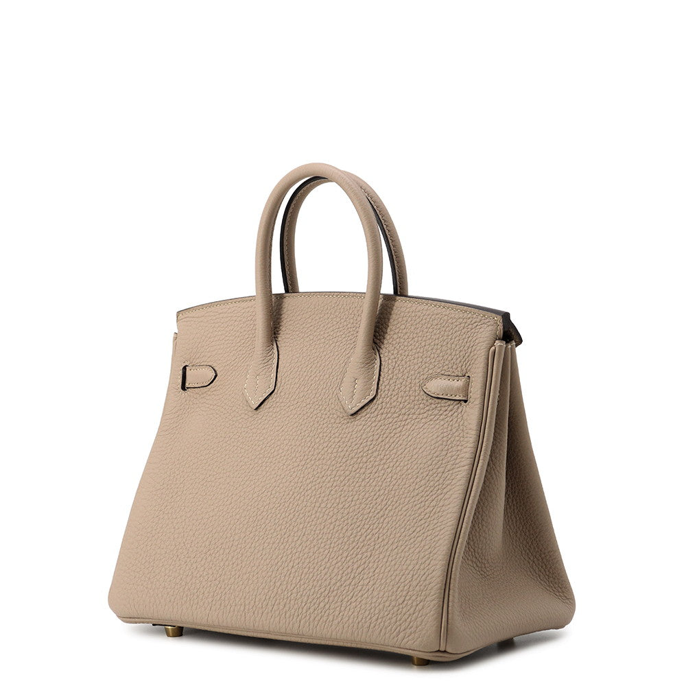 HERMES Birkin Gris Tourterelle Togo Leather Size 25