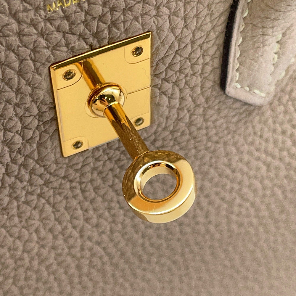 HERMES Birkin Gris Tourterelle Togo Leather Size 25