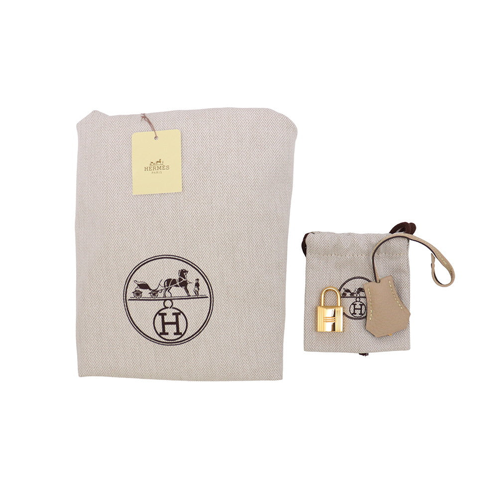HERMES Birkin Gris Tourterelle Togo Leather Size 25