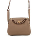 HERMES Lindy Etoupe Swift Leather Size Mini