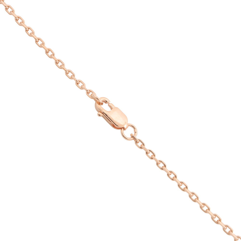 HERMES Pop Ash Necklace Size Mini White Gold Plated Lacquer
