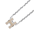 HERMES Pop Ash Necklace Size Mini Marong rasse Gold Plated Lacquer