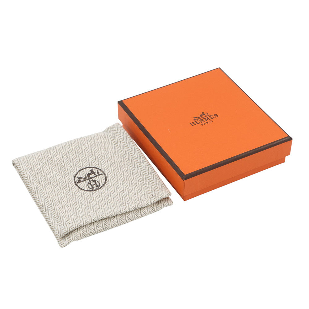 HERMES Pop Ash Necklace Size Mini White Gold Plated Lacquer