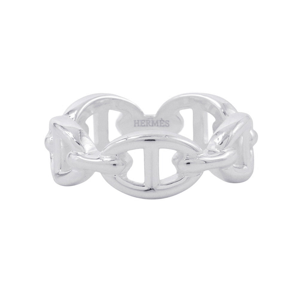 HERMES Chaine d'Ancre Anchene Ring Size PM/53/#13 SV925