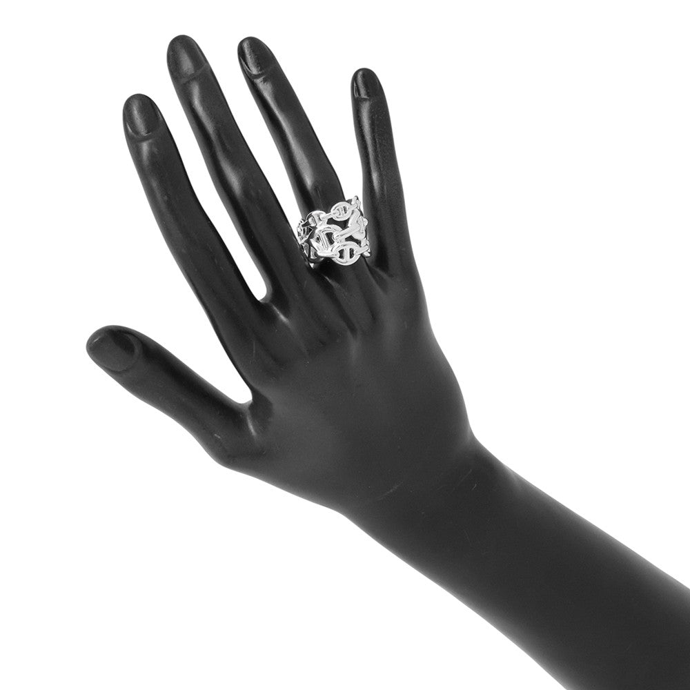 HERMES Chaine d'Ancre Anchene Ring Size GM/49/#9 SV925