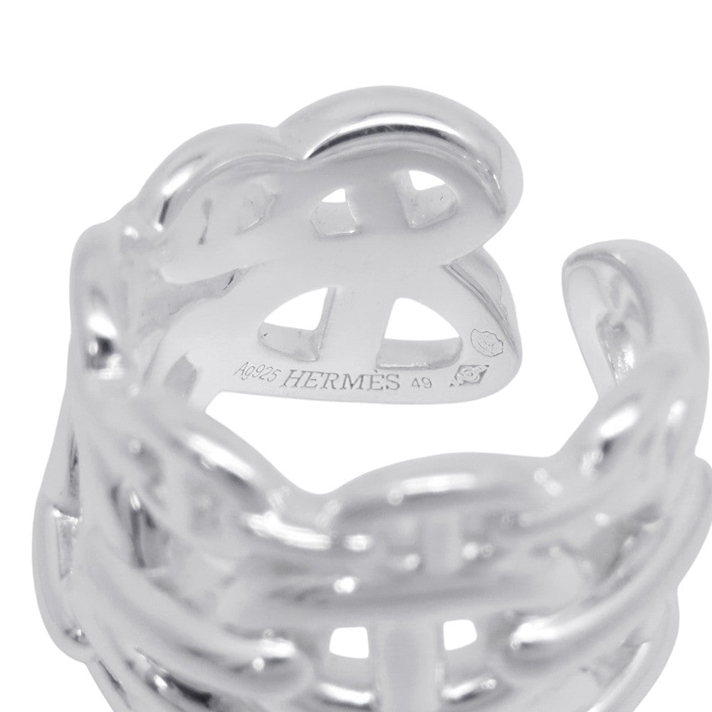 HERMES Chaine d'Ancre Anchene Ring Size GM/49/#9 SV925