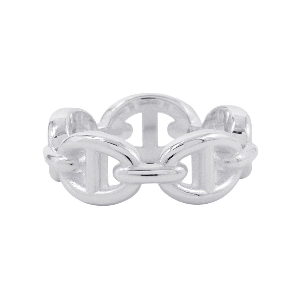 HERMES Chaine d'Ancre Anchene Ring Size PM/49/#9 SV925