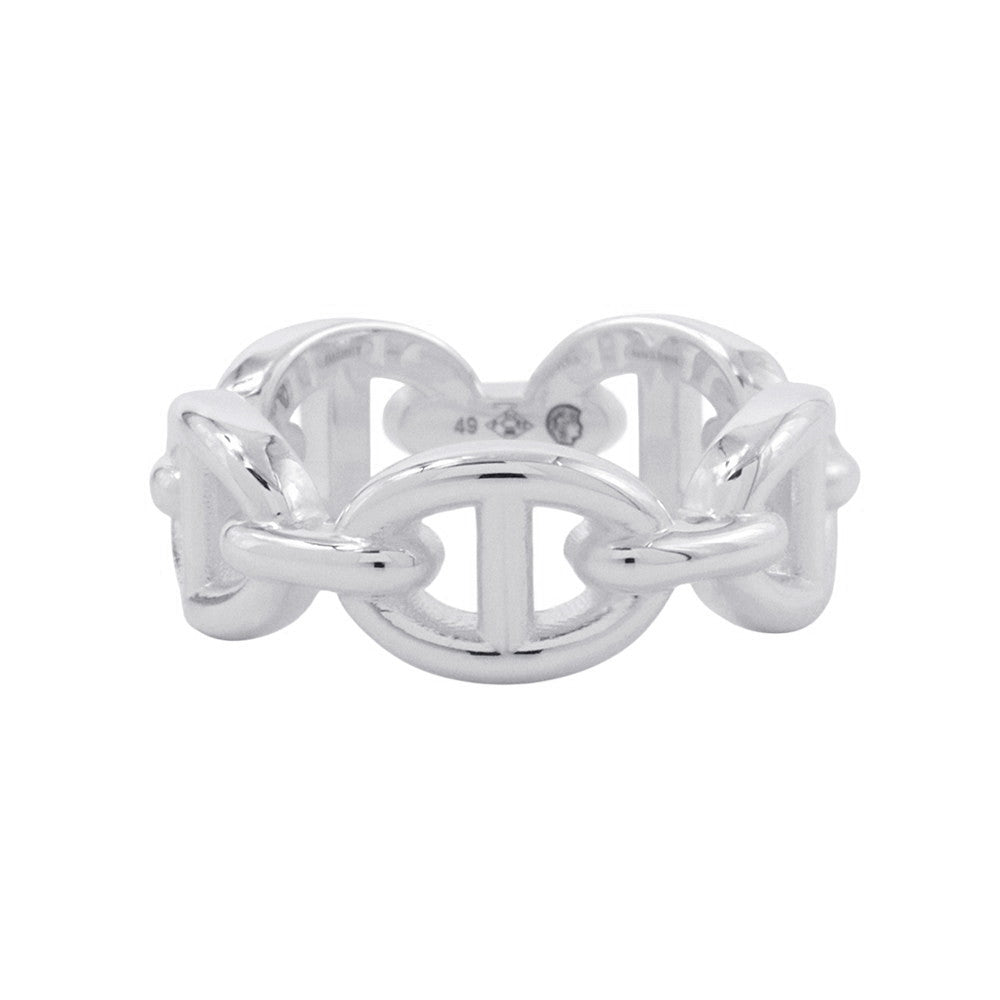 HERMES Chaine d'Ancre Anchene Ring Size PM/49/#9 SV925