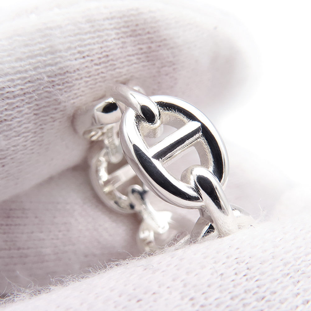 HERMES Chaine d'Ancre Anchene Ring Size PM/49/#9 SV925