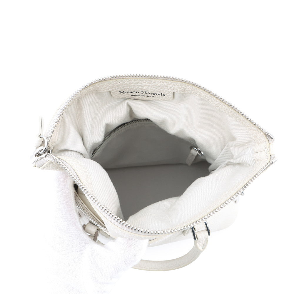 Maison Margiela Maison Margiela 5AC 2WAY Handbag Off-whiteS56WG0082P0396T2003 Leather Nylon Size Mini