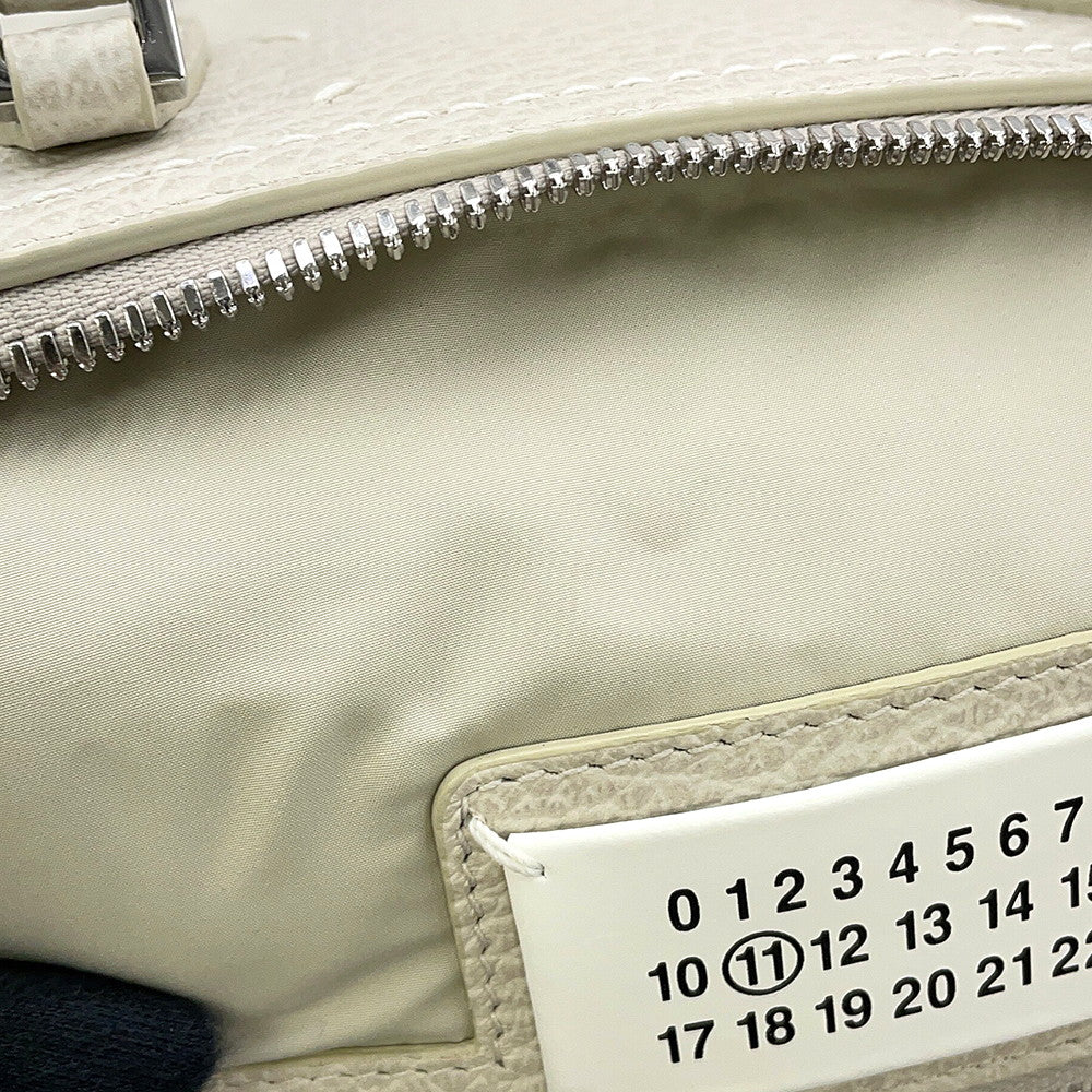 Maison Margiela Maison Margiela 5AC 2WAY Handbag Off-whiteS56WG0082P0396T2003 Leather Nylon Size Mini