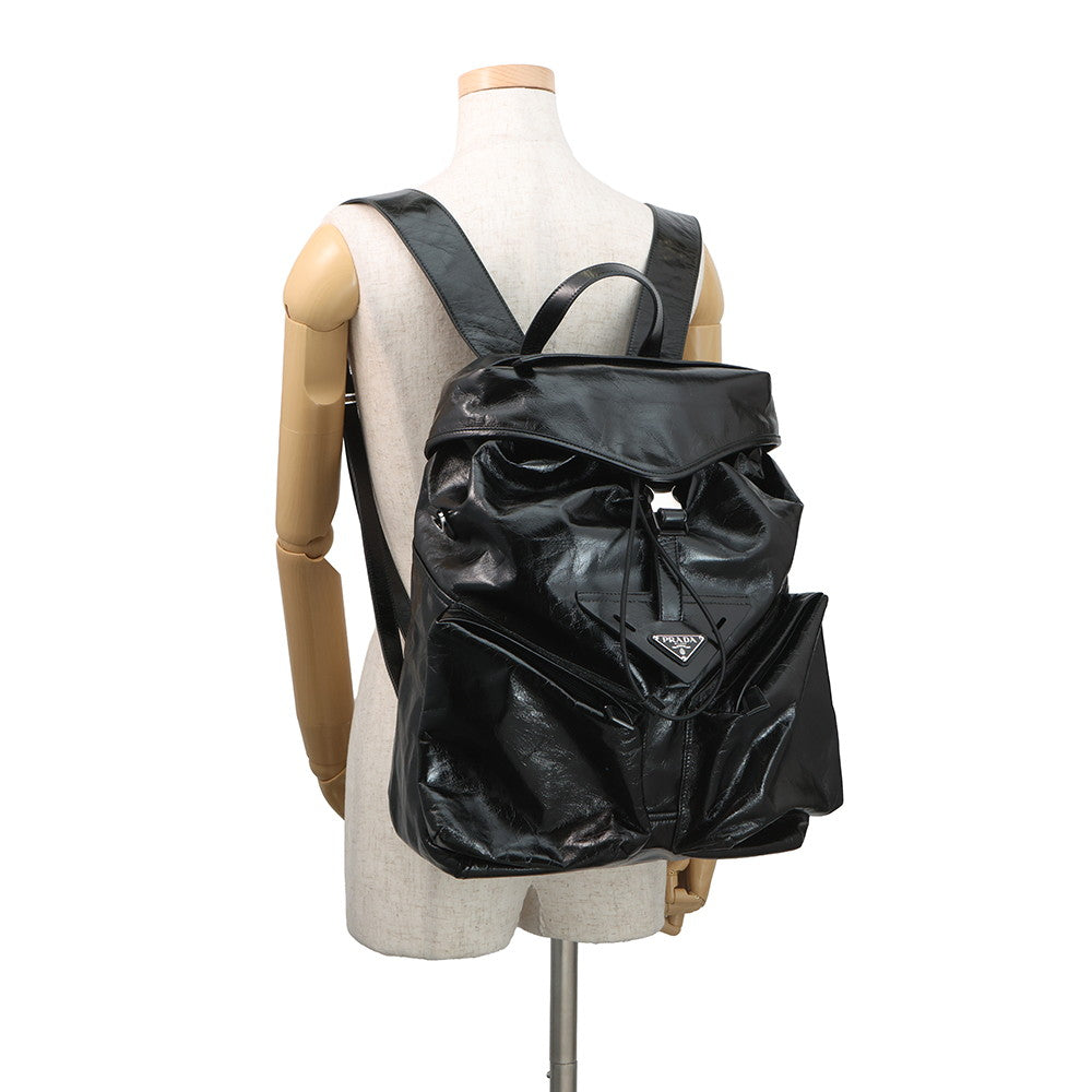 PRADA Softlooks Backpack Black2VZ108 Leather