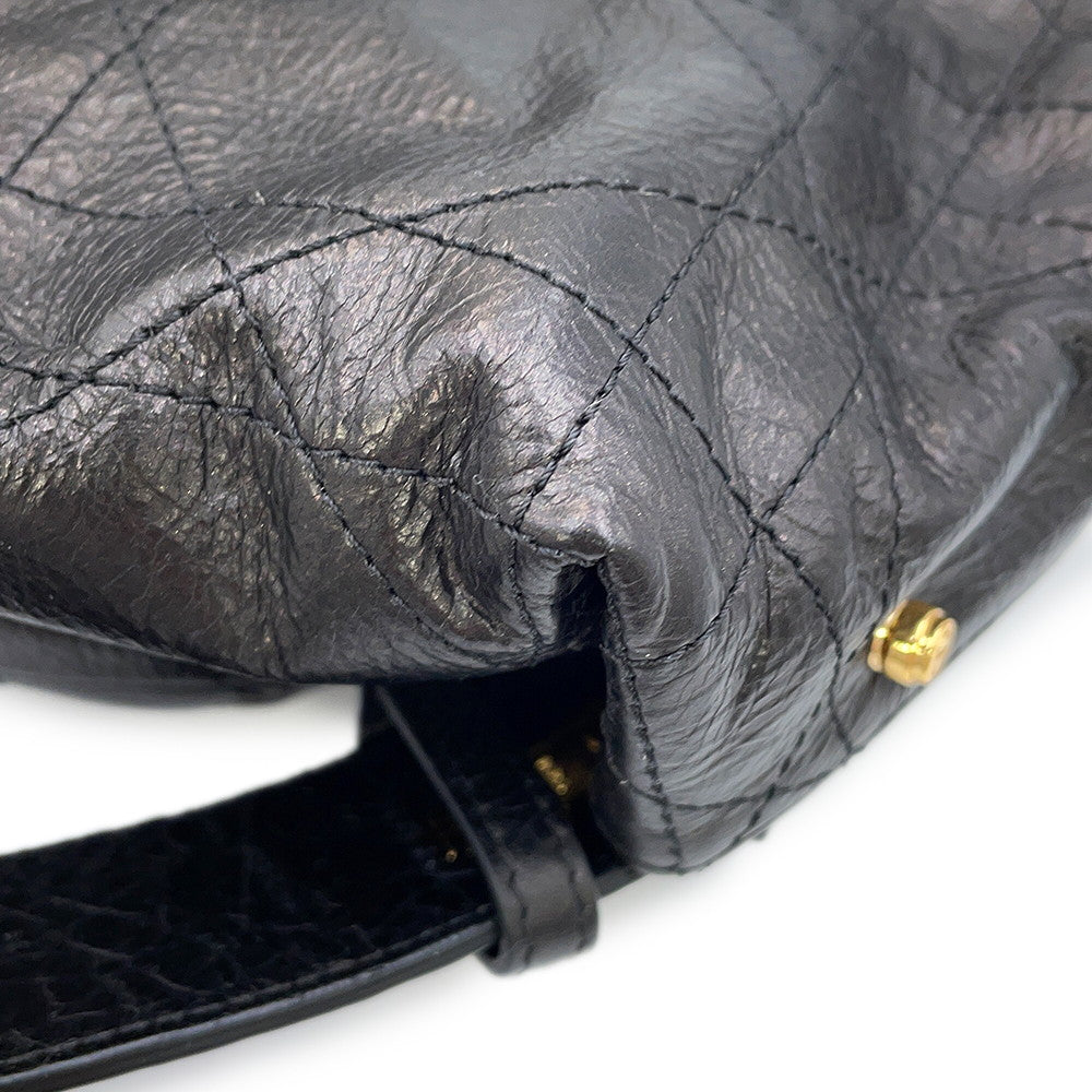 Dior D-Journey Flat Macro Cannage Shoulder Bag BlackM2416UNUO_M900 Calf Leather Size Small