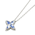 LOUIS VUITTON Flower Locket Pendant Blue/White/GunmetalM01047 Metal