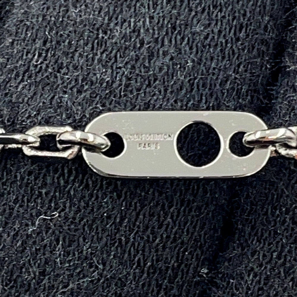 LOUIS VUITTON Flower Locket Pendant Blue/White/GunmetalM01047 Metal