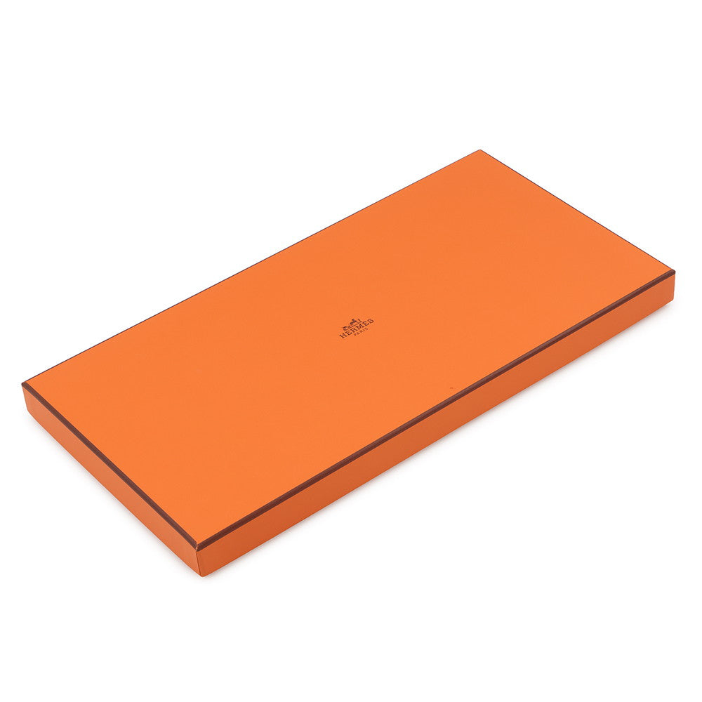 HERMES Quadrige Shawl Khaki Silk100%