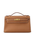 HERMES PochetteKelly Gold Swift Leather