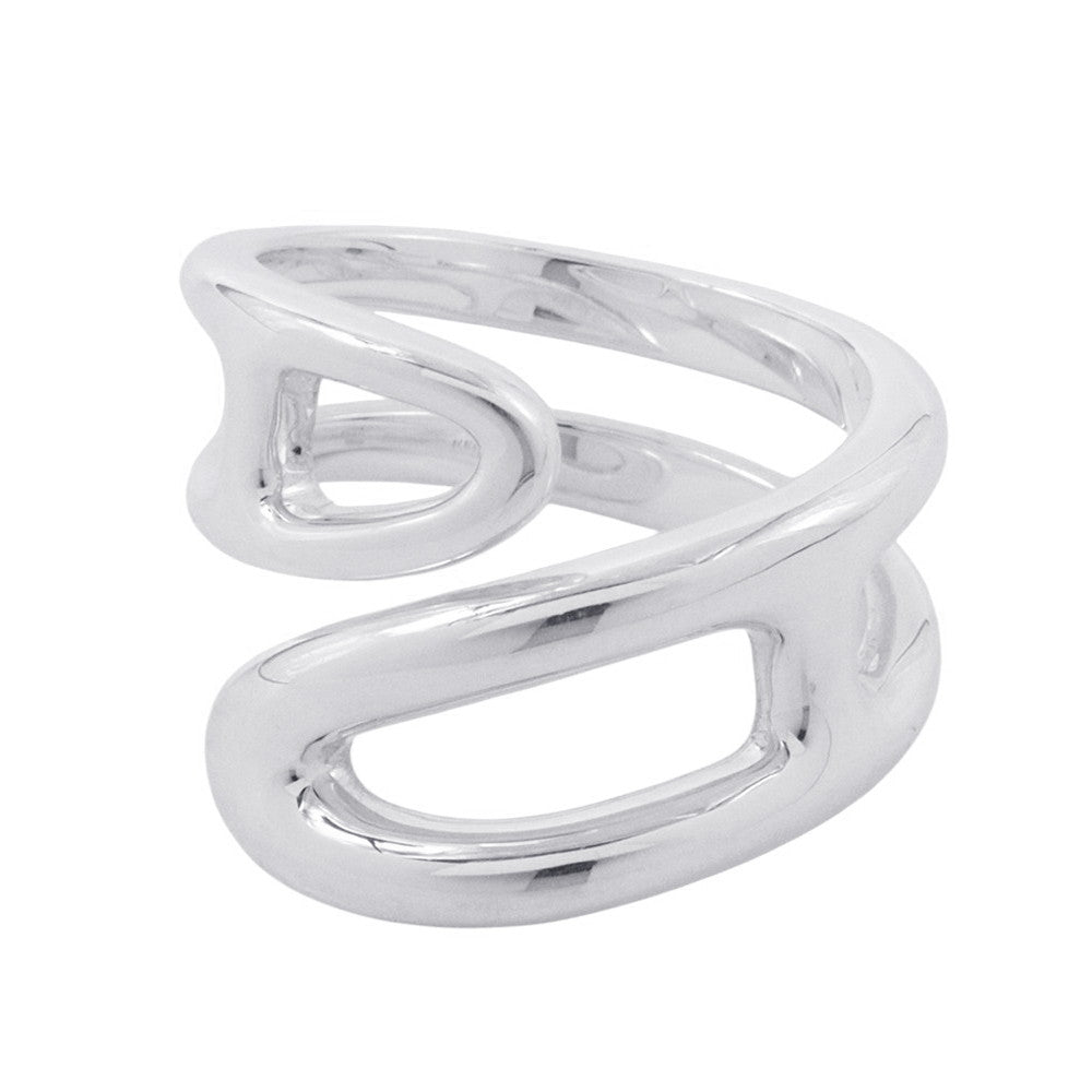 HERMES Chaine d'Ancre Twist Punk Ring Size PM/52/#12 SV925