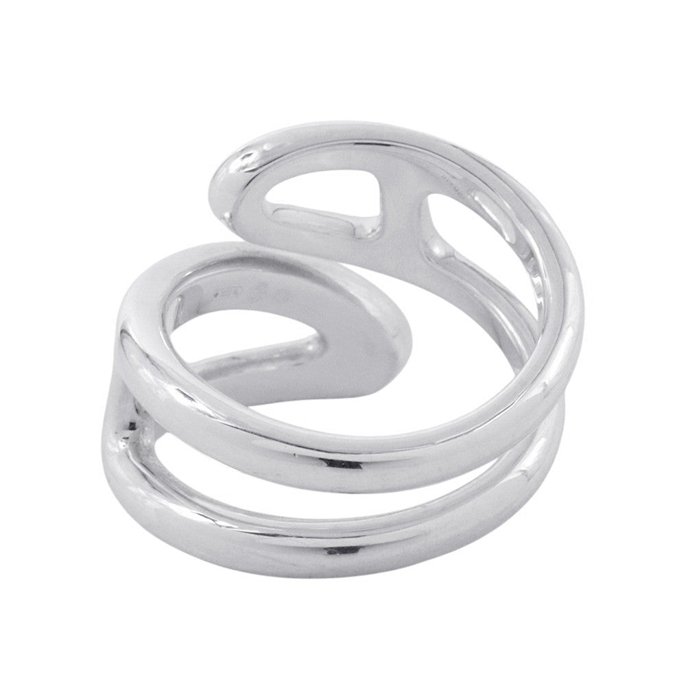 HERMES Chaine d'Ancre Twist Punk Ring Size PM/52/#12 SV925