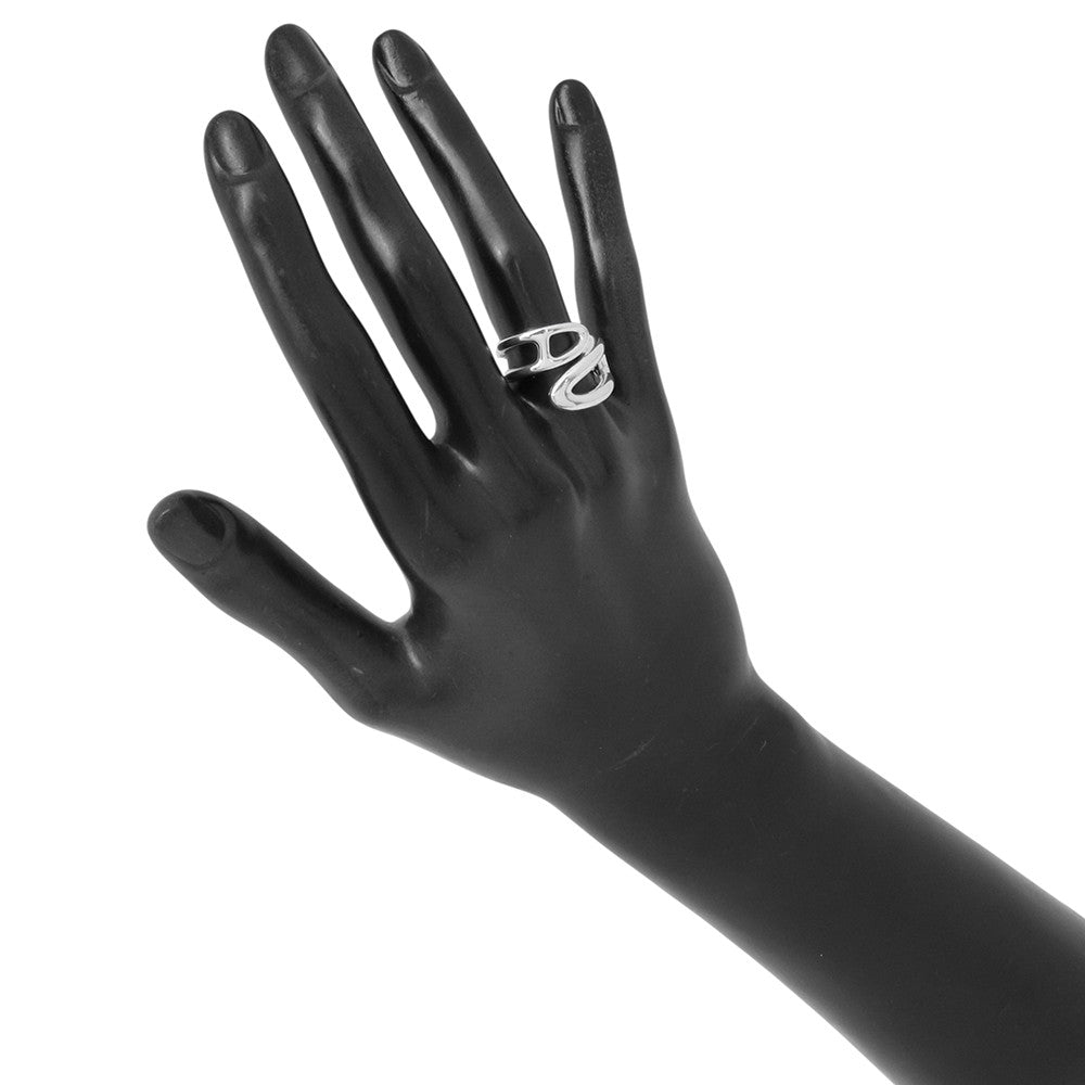 HERMES Chaine d'Ancre Twist Punk Ring Size PM/52/#12 SV925