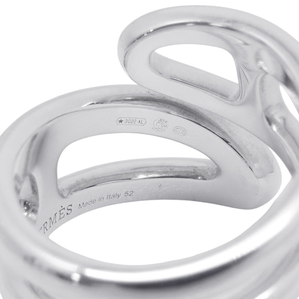 HERMES Chaine d'Ancre Twist Punk Ring Size PM/52/#12 SV925