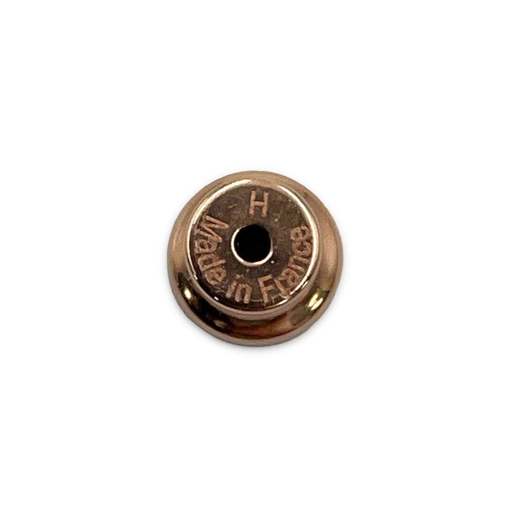 HERMES Earrings Tonnerre claim Gold Plated Lacquer