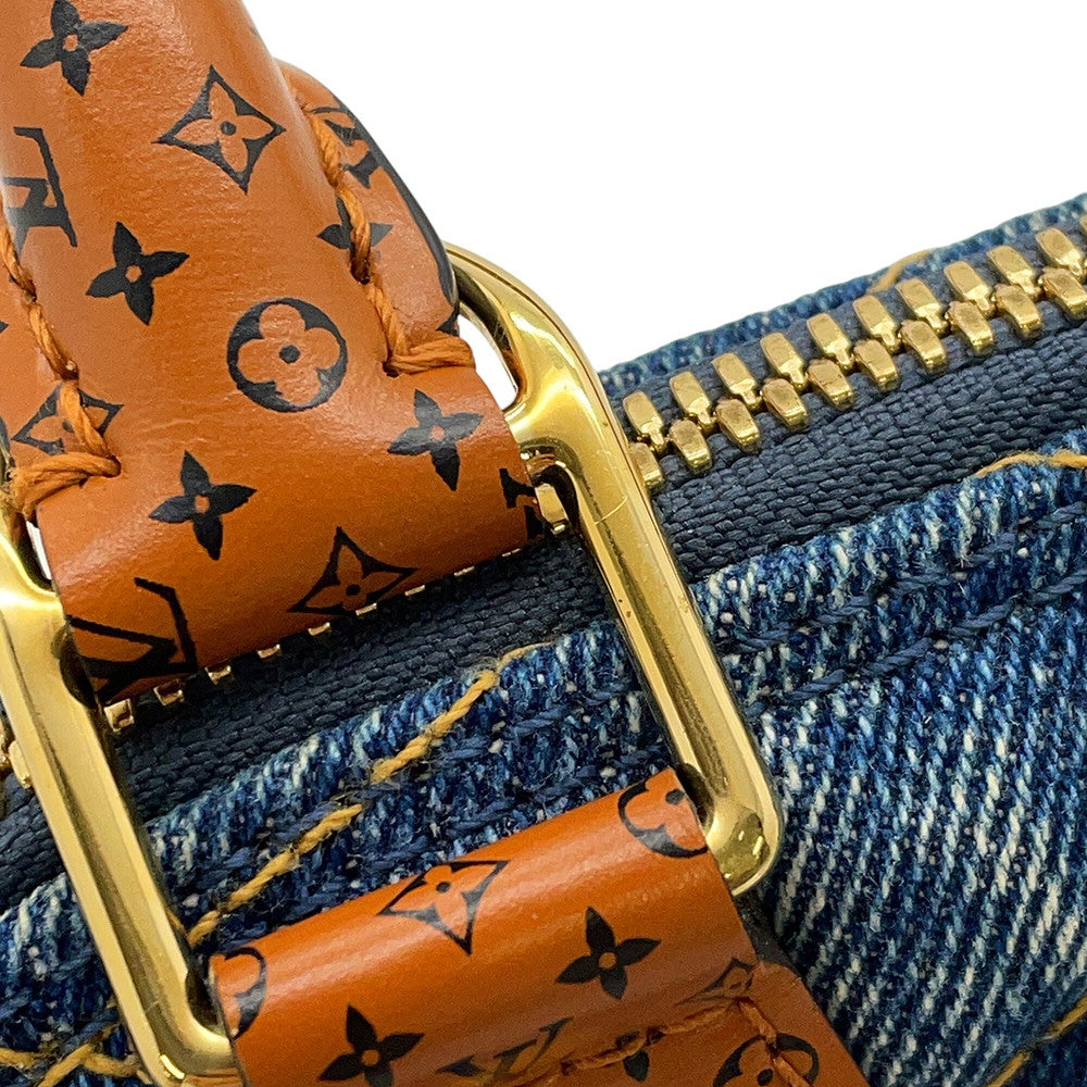LOUIS VUITTON Maltage Alma Blue/BrownM55048 DenimTextile Size BB
