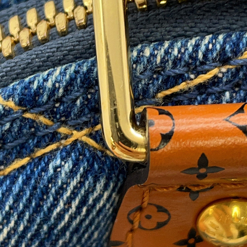 LOUIS VUITTON Maltage Alma Blue/BrownM55048 DenimTextile Size BB