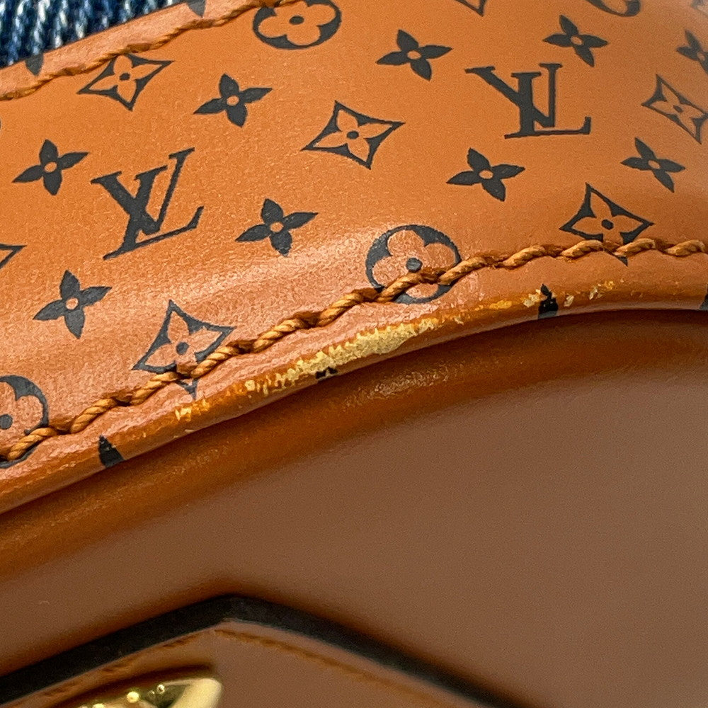 LOUIS VUITTON Maltage Alma Blue/BrownM55048 DenimTextile Size BB
