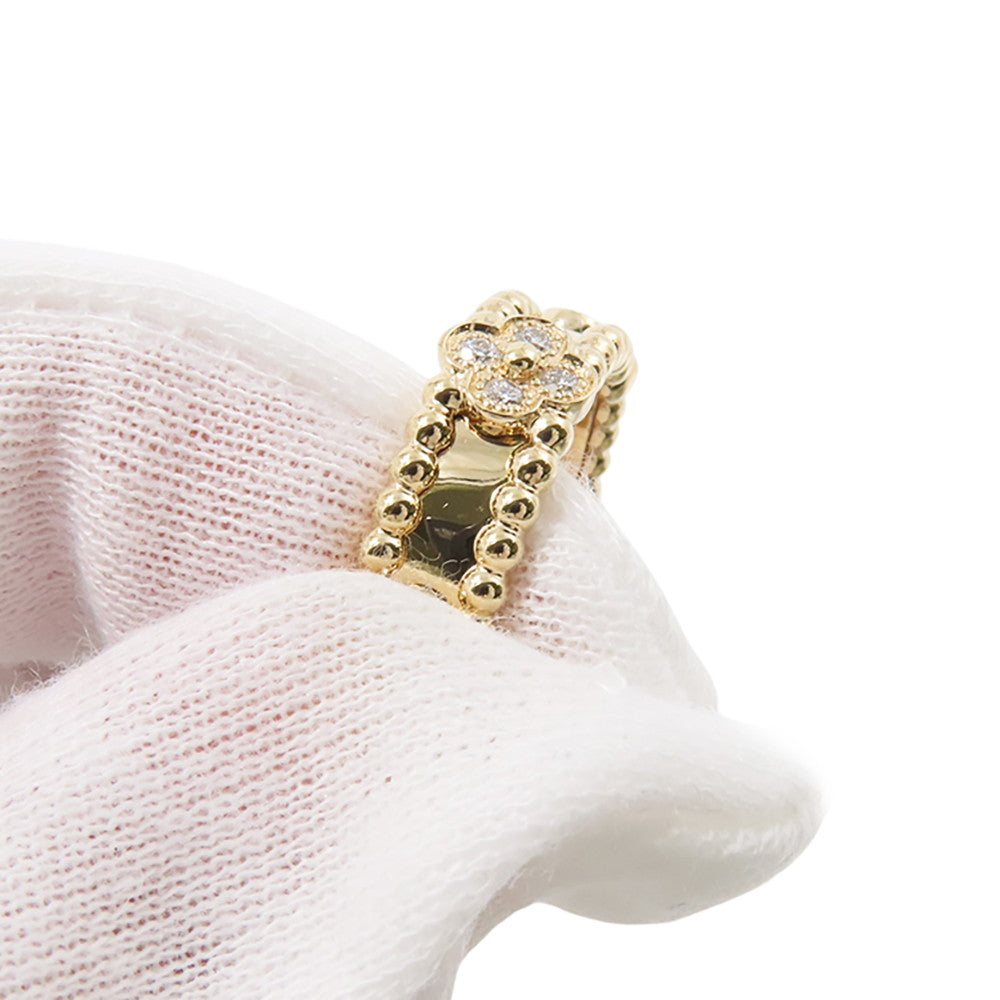 Van Cleef & Arpels Perle Sweet Clover Ring Size 53/#13VCARPJMZ00 18K Yellow Gold