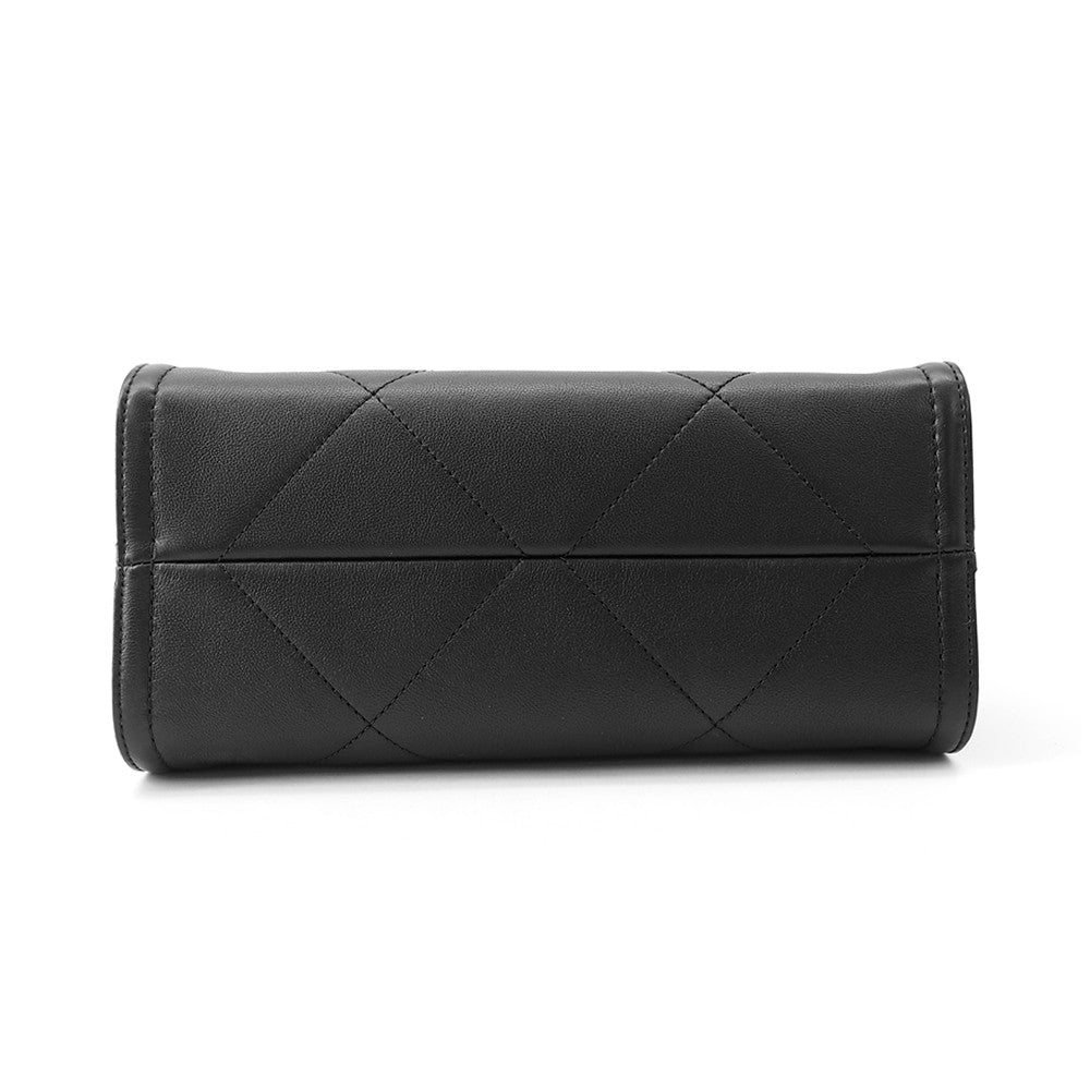 CHANEL Matelasse Shopping Chain Shoulder Bag BlackAS2750 Lambskin