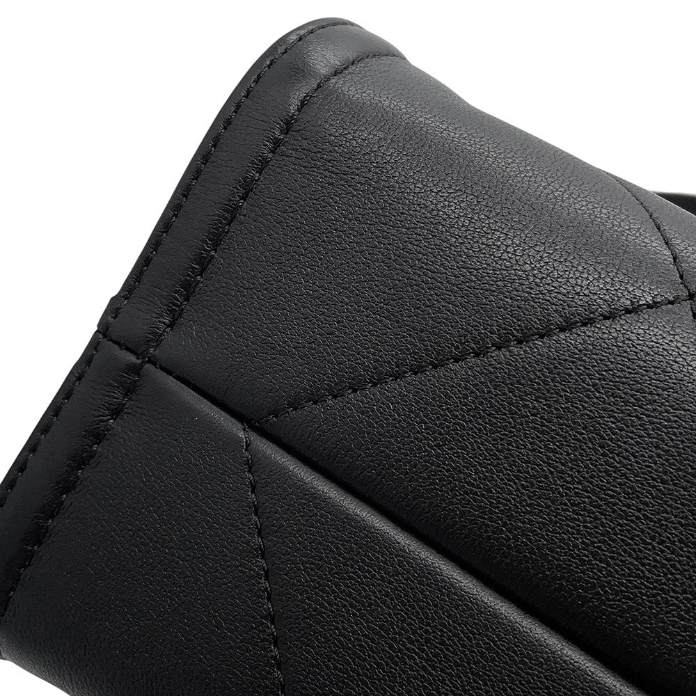 CHANEL Matelasse Shopping Chain Shoulder Bag BlackAS2750 Lambskin